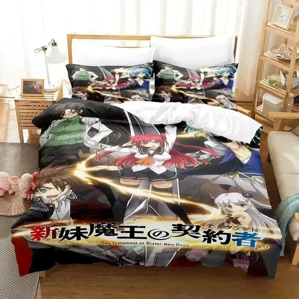 

Anime Testament of Sister New Devil Bedding Set Bedroom Soft Modern Bedspreads Comefortable Duvet Cover Quilt Cover Pillowcase