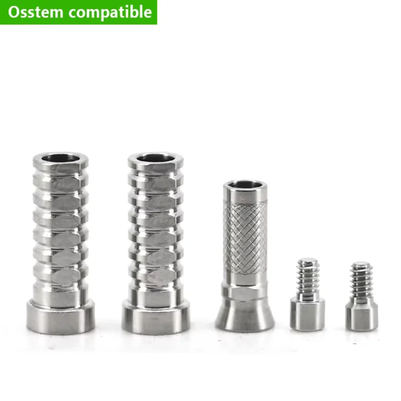 Osstem Compatible Multi-Unit Temporary Abutment Titanium Cylinder with Screw CAD/CAM Convertible for Dentist Implant Crown Brid