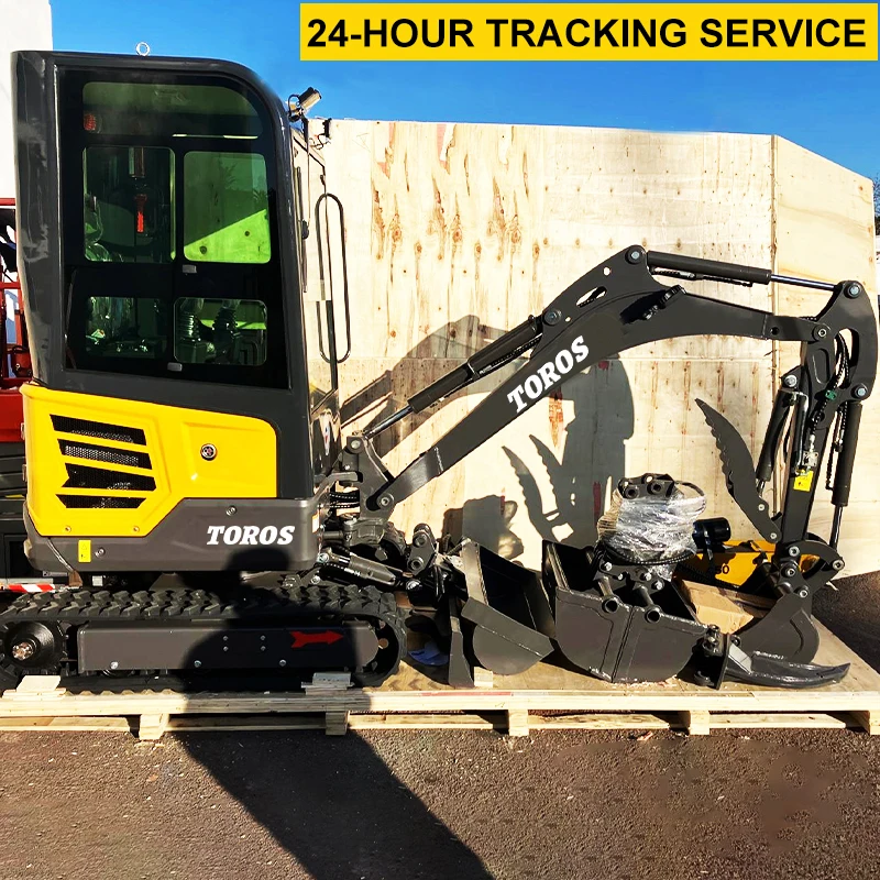 

Customized 2 Ton 1.8 Ton 1.6 Ton Hydraulic Small Digger With Boom Swing And Cab Digging Machinery Plantation Mini Excavators