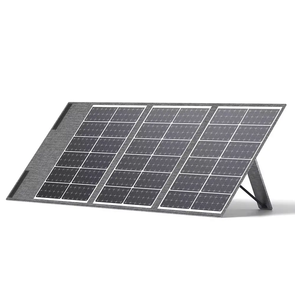 100 Watt Portable Solar Panel Foldable BC Solar Cells MWT Technology for Camping Power Station Solar Generator 25% Efficiency