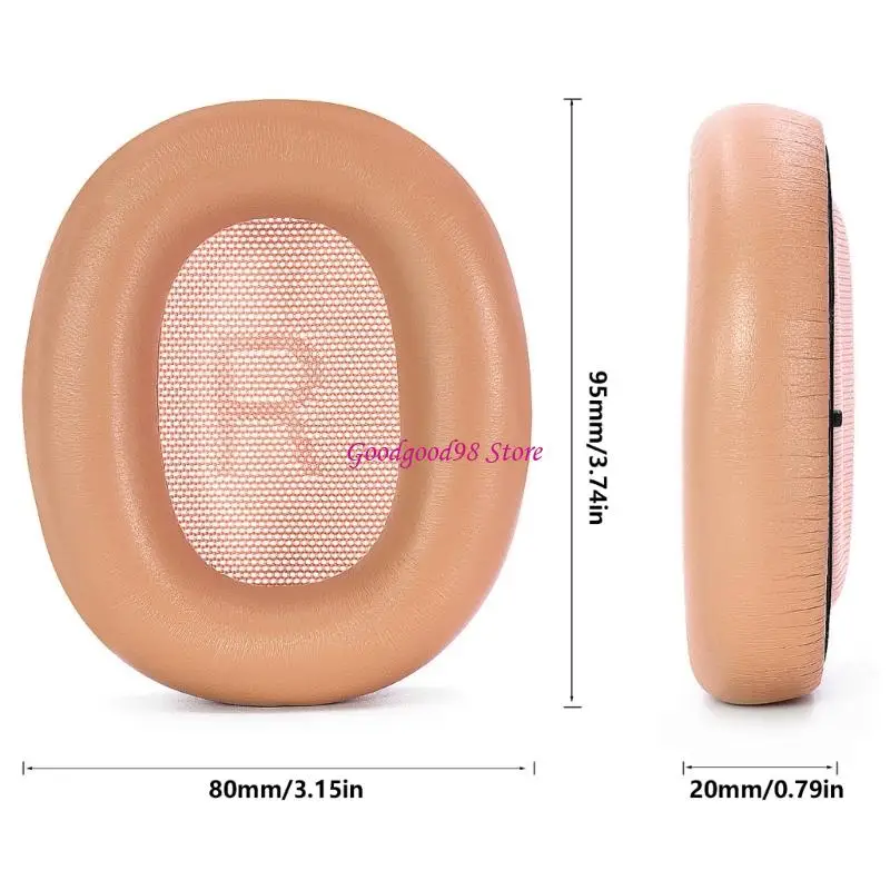 1Pair Earpads Sheepskin Ear Pad Ear Cushions Cover Memory Foam Earmuffs for H100 Headsets  - view 6