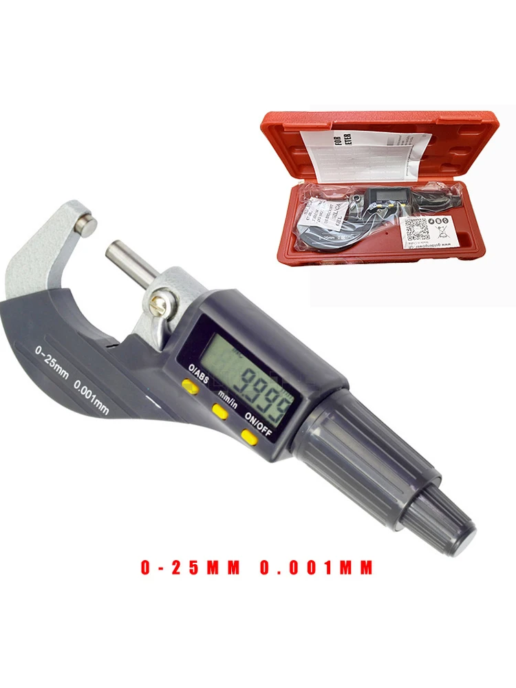 Measuring The Outer Diameter Of Common Rail Injector Gasket Components With A Micrometer Gauge Seat Of 0-25mm