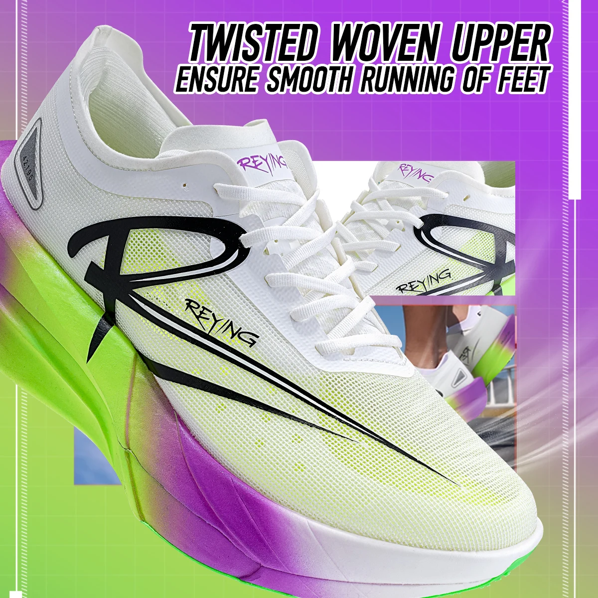 IRUNSVAN Joint Hot Camp Chasing Light 1.0 Full Palm Carbon Plate Professional Racing Marathon Running Shoes for Men and Women