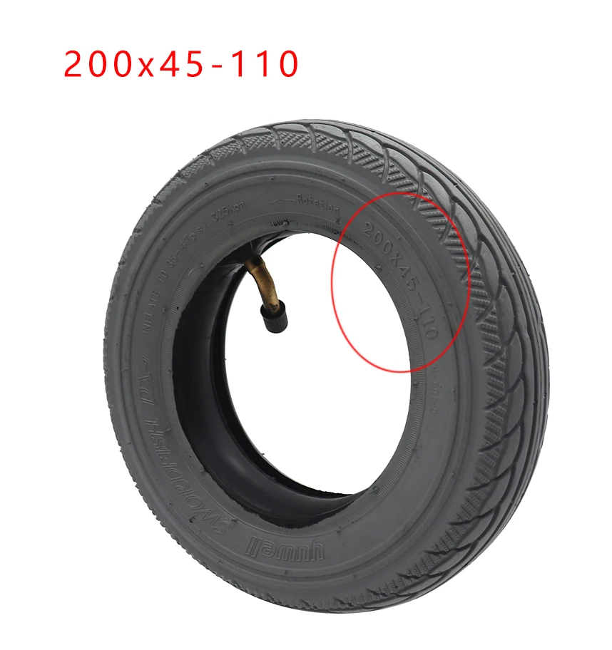 8 Inch 200x45-110 Inner Tube And Outer Tire For Etwow Electric Scooter Wheelchair Baby Carriage Trolley 8X1 1/4 Tyre Parts