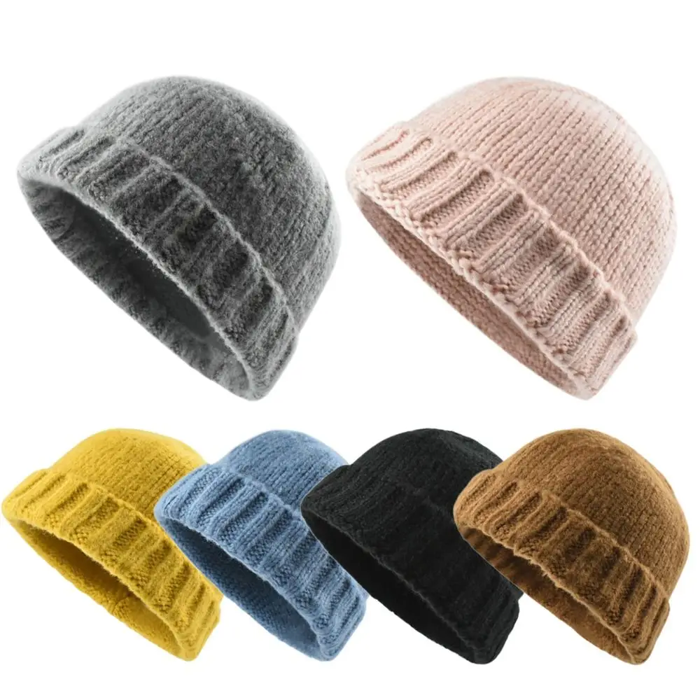 

New Thickened Winter Knit Cap Keep Warm Windproof Thicken Beanie Cold Proof Crochet Hats