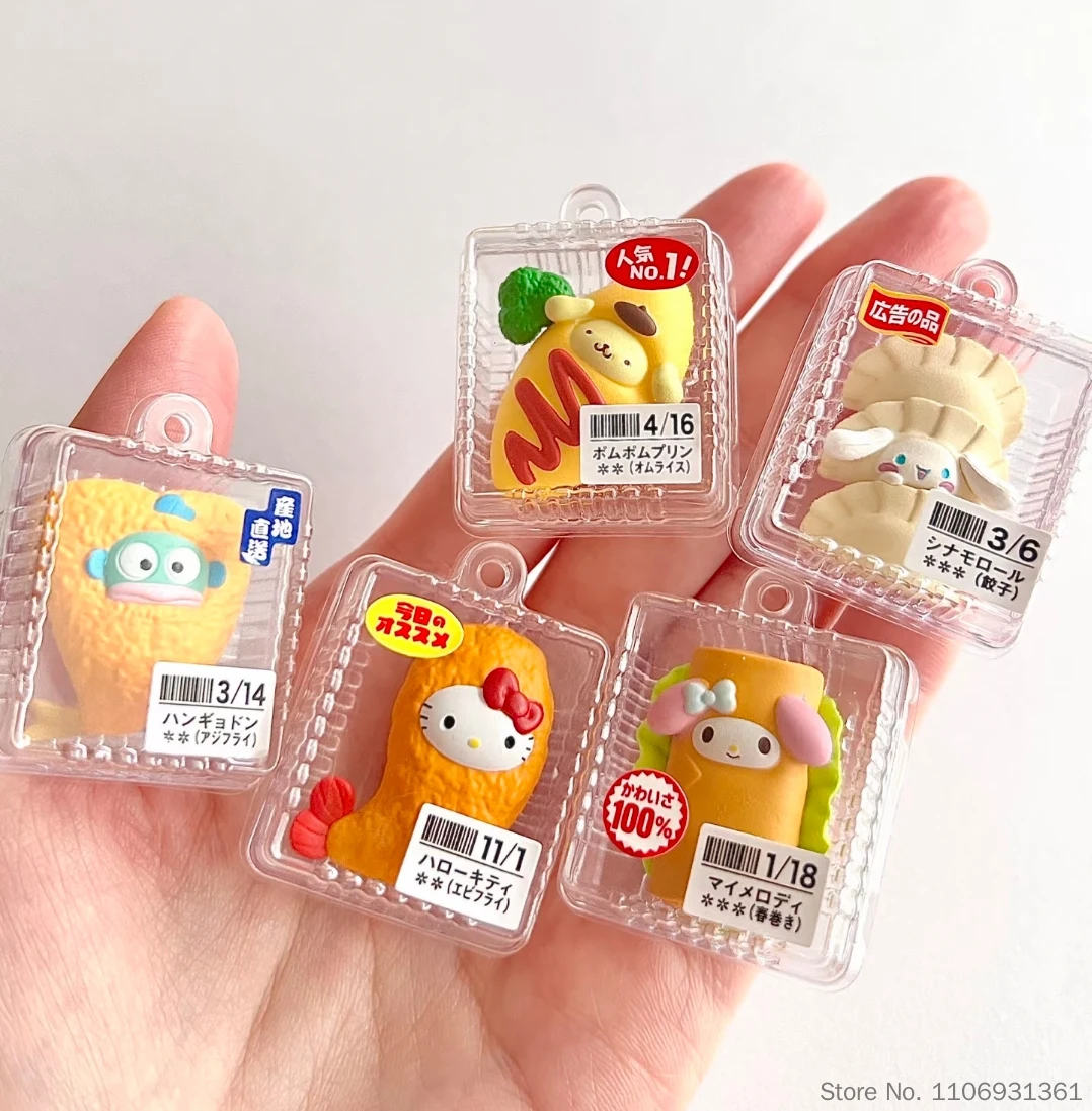 Bandai Japan Authentic Sanrio Mini Gashapon Figure Home Cooking Style Clear Package Keychain Pendant For Adult Collection view 3