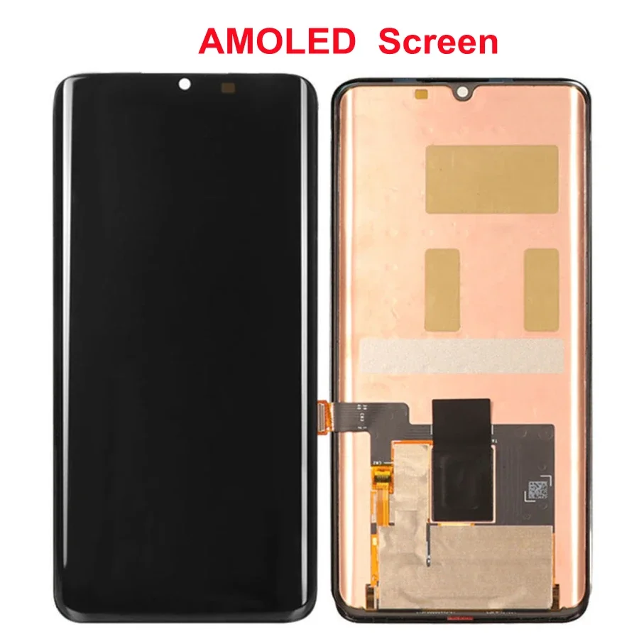 AMOLED For Xiaomi Mi Note 10 Lite LCD For Xiaomi Mi note 10 LCD Display LCD Screen Touch Digitizer Assembly