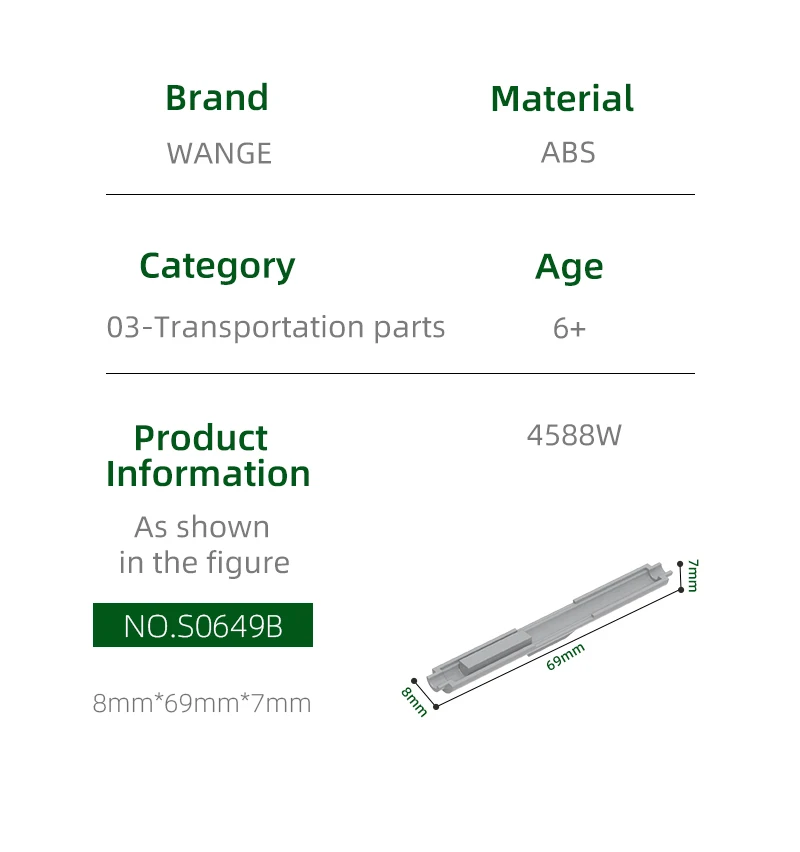 كتل بناء هيكل صاروخ كبير من Wange B ، ملحقات سلاح عسكري ، متوافقة مع ألعاب الطوب للأطفال ، من 9042 W #4