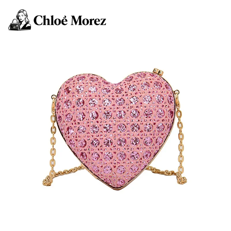 

Women's Bag, Fashionable Rhinestone Style Shoulder Bag, Ins Crossbody Love Dinner Bag