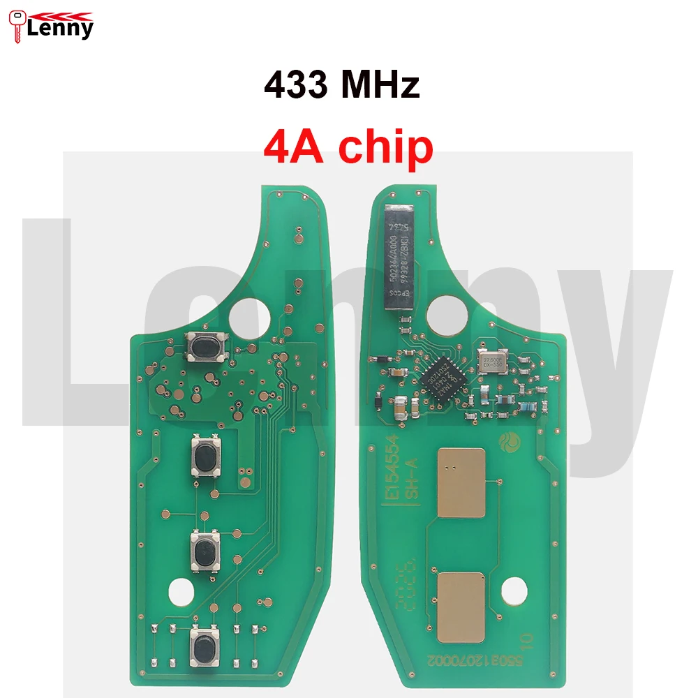 Lenny 2ADPXFI5AM433TX 433MHz MQB48/4Achip SIP22-Blade Car Key for Jeep Renegade and Fiat 500X Egea Tipo Toro Crono 2016-2018 Key