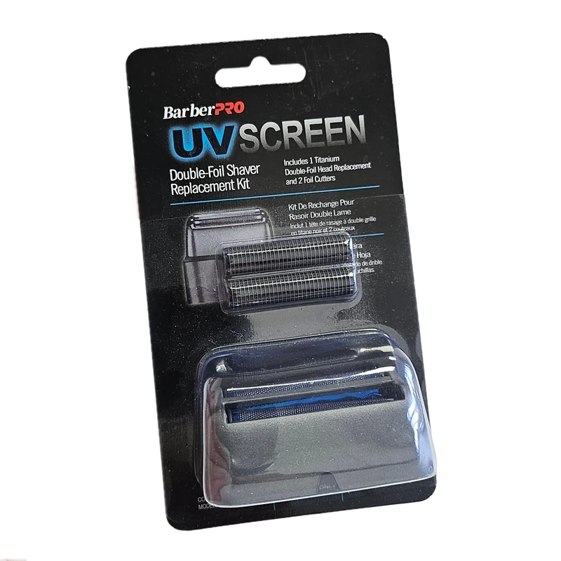 Replacement Foil and Cutter ONLY Fit For Babyliss PRO FXFLS2 UV Double Foil Shavers Replacement Head Blade