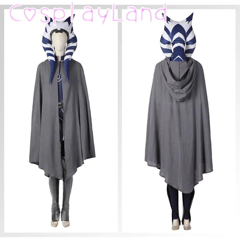 

New Arrival Clone War Ahsoka Cosplay Costume High Quality Halloween Ahsoka Costume Performance Outfit With Headwear Cape