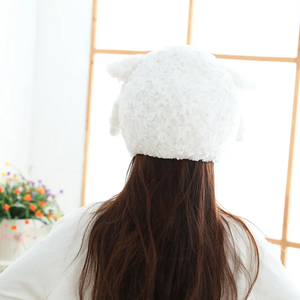 

1Pcs Premium Sheep Shaped Headgear Soft Comfortable Warm Cozy Photo Prop for Kids Halloween Party Dress Up Accessory Trendy