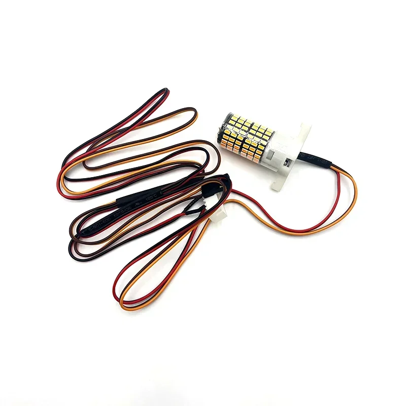 RC EDF Ducted Fan Thrust LED Tail Light - 70/80/90mm FMS Compatible, Throttle Linked for RC Fixed Wing Jets