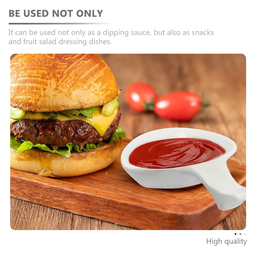

6Pcs Ceramic Dipping Sauce Dishes Chopstick Rests for Home Restaurant Use Seasoning Plate Appetizer Snack Bowl Kitchen Gadget