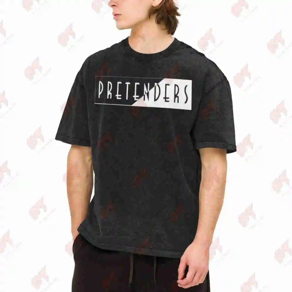 The Pretenders Rock Band Vintage Washed Tee Pure Cotton T-Shirt