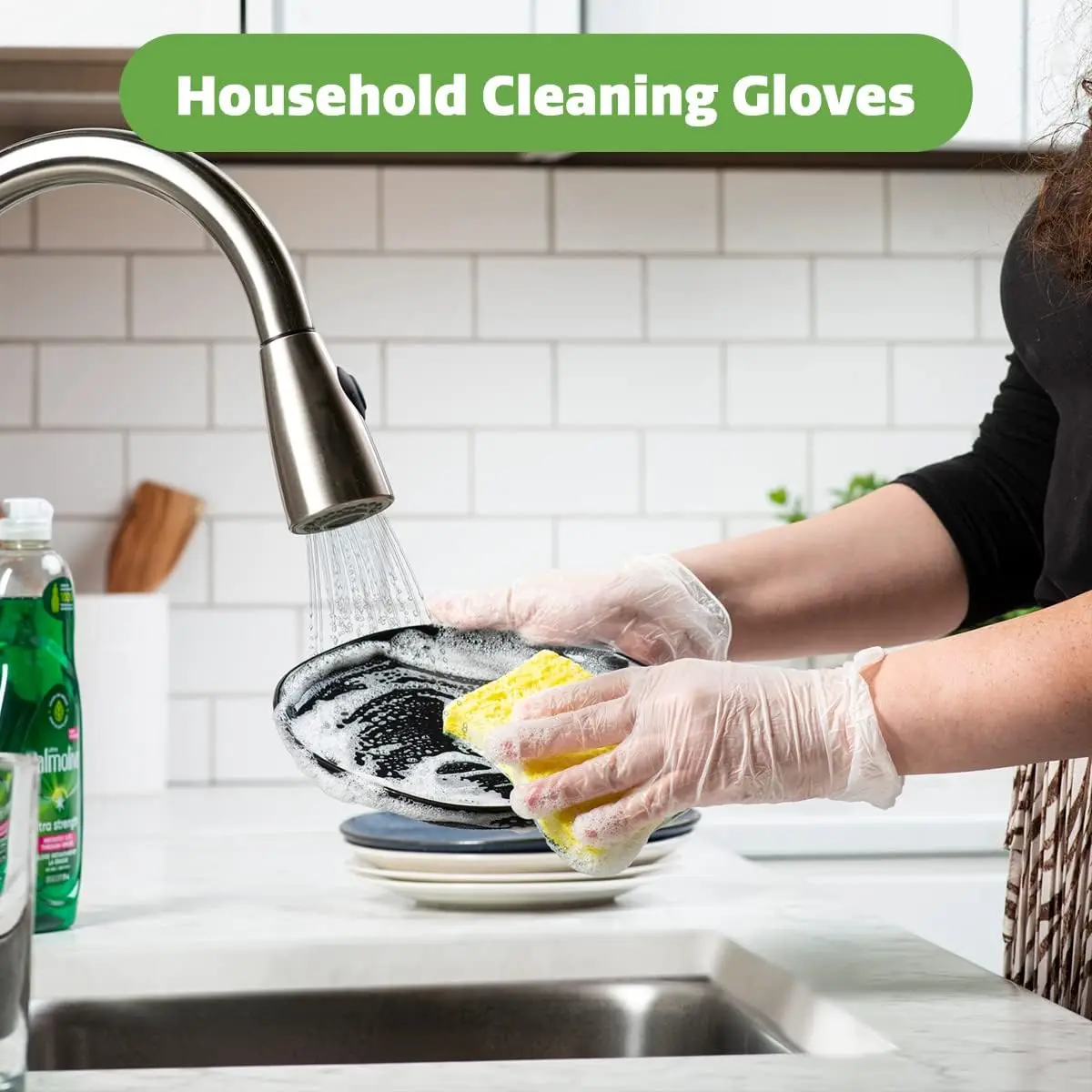 GUSTO Disposable Plastic Vinyl Gloves