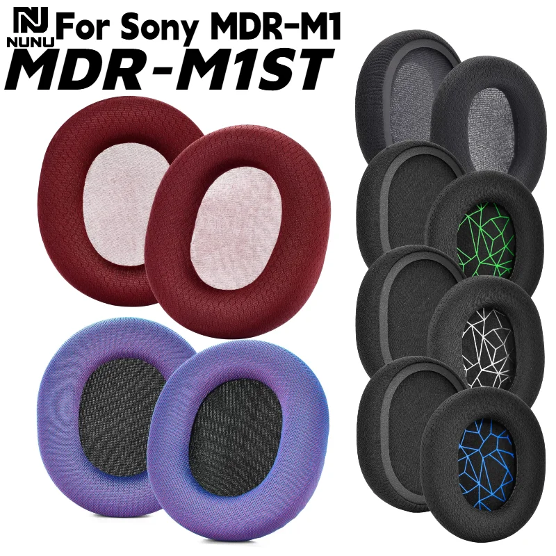 Replacement Football net Ear Pads For Sony MDR-M1 MDR-M1ST Headphone Soft Memory Foam Pads/Earpads repair parts