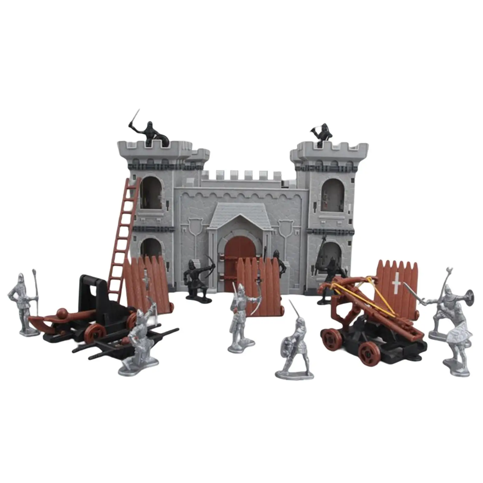 Medieval Knight Action Figure Set for Kids - Battle in the Middle Ages with Chariots and