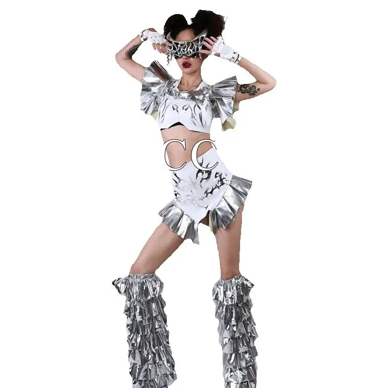 ドラッグクイーンコスチューム テックスタイル ポールダンス衣装 レディース ゴーゴーダンスコスチューム バー DJ DS ナイトクラブ コスプレ レイブ衣装 XS10048