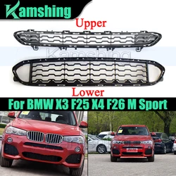 Car Front Bumper Grill For BMW X3 F25 X4 F26 M Sport 2014-2016 Radiator Grille Racing Grill