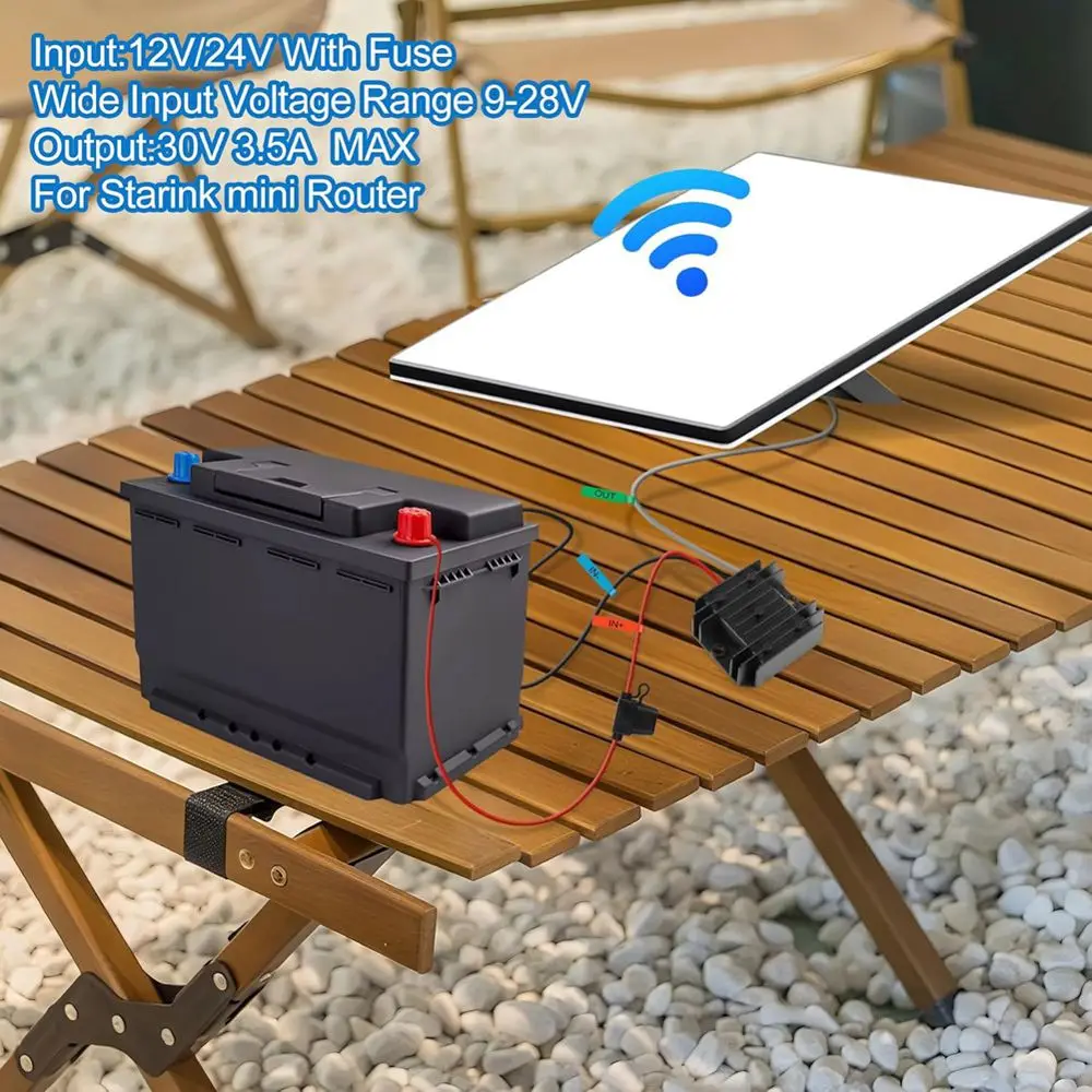 DT35BG For Mini Power Supply for Mini 12V Adapter 12V/24V to 30V 3.5A, Waterproof DC Step Up Converter for