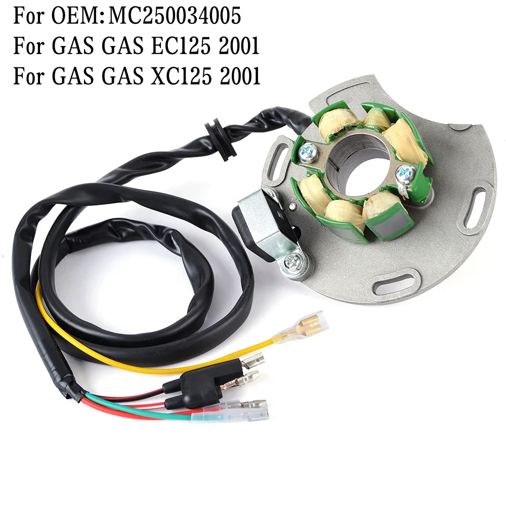 MC250034005 Motorcycle Generator Magneto Stator Coil For GAS GAS EC125 XC125 EC200 EC250 EC300 XC200 XC250 XC300 2001-2002