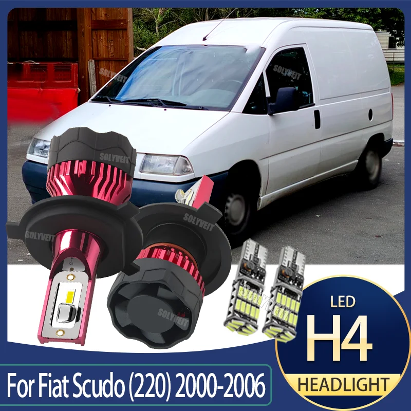 

High-Lumen H4 LEDs Provide Stable, Far-Reaching Light Auto Headlight For Fiat Scudo (220) 2000 2001 2002 2003 2004 2005 2006