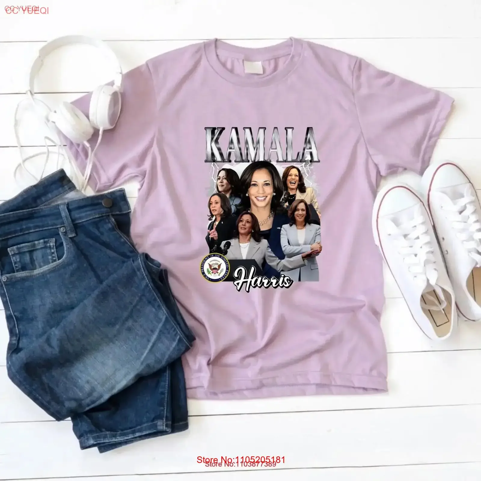 Elect Kamala Harris 2024 T Shirt Madame President Shyamala Gopalan Tribute Rally Doug Emhoff Support Toddler vintage Washed