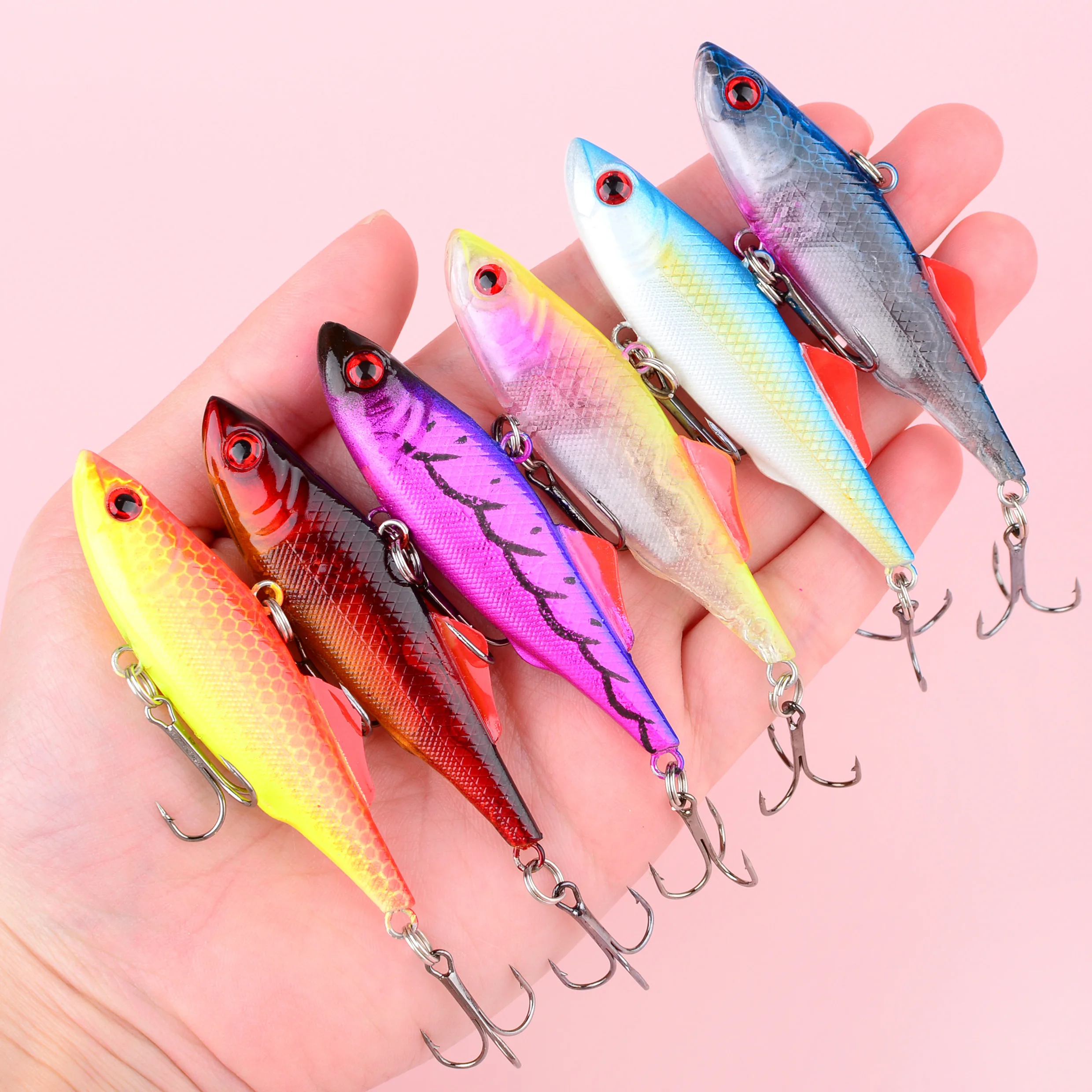 Señuelo VIB tipo cuchara de invierno crankbait duro para aguas frías - imagen 2