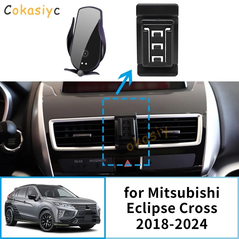 Car Mobile Phone Holder For Mitsubishi Eclipse Cross 2018 2019 2020 2021 2022 2023 2024 GPS Bracket Navigation Stand Auto