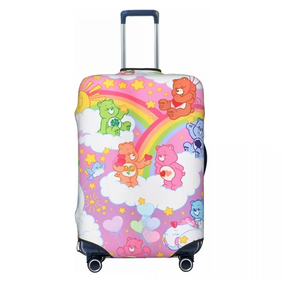 Cartoon Care Bears Suitcase Cover Animal Travel Protection Flight Strectch Luggage Accesories