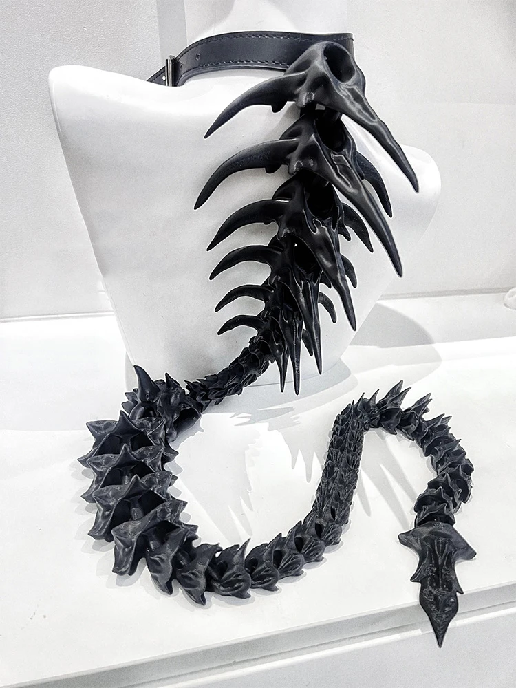 

ZHUHE The New Gothic Style Of The Spine Necklace Is Suitable For Men's And Women's Jewelry Accessories And Party Gifts