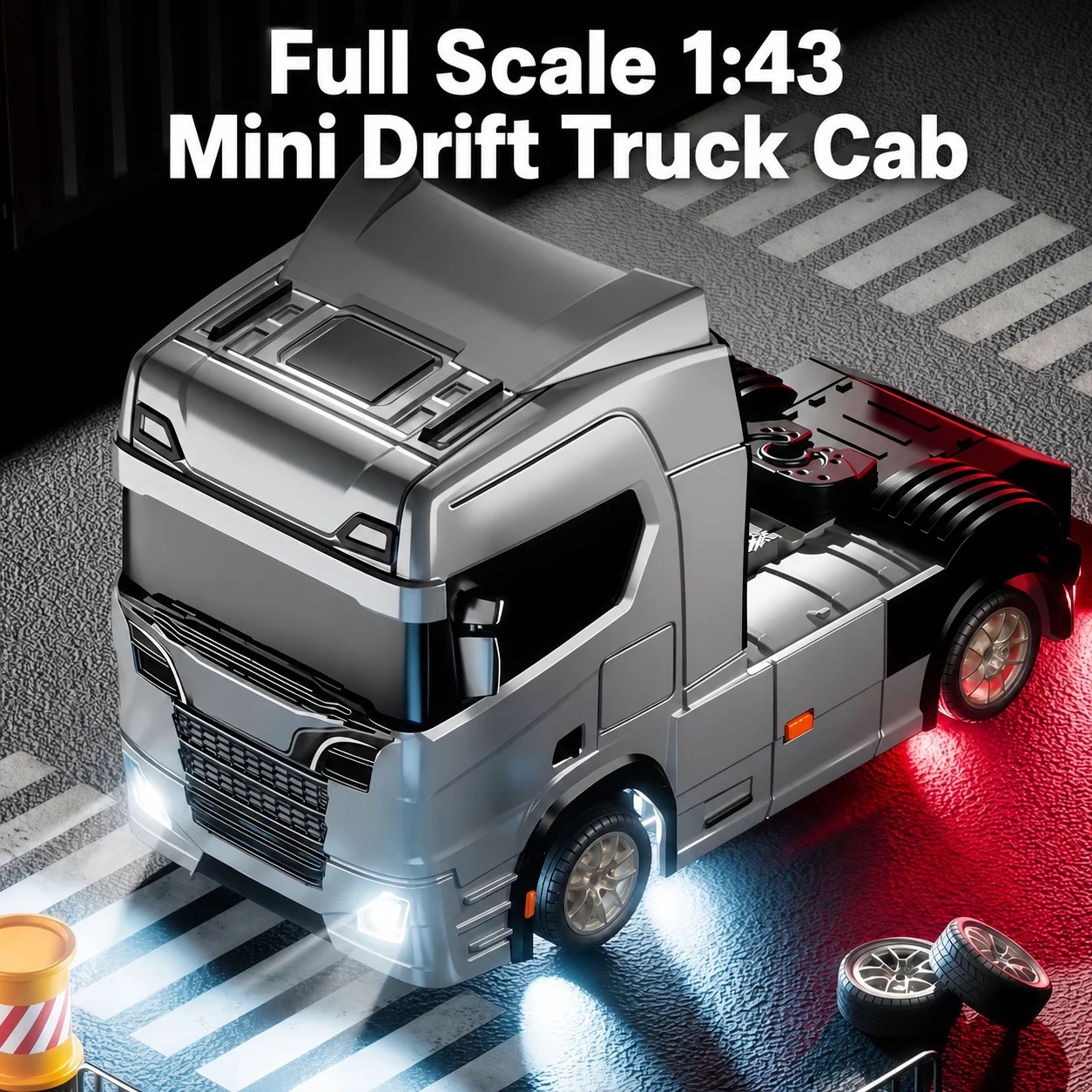 Rc Hobby Grade Car - 1:43 Mini RC Drift Truck Head