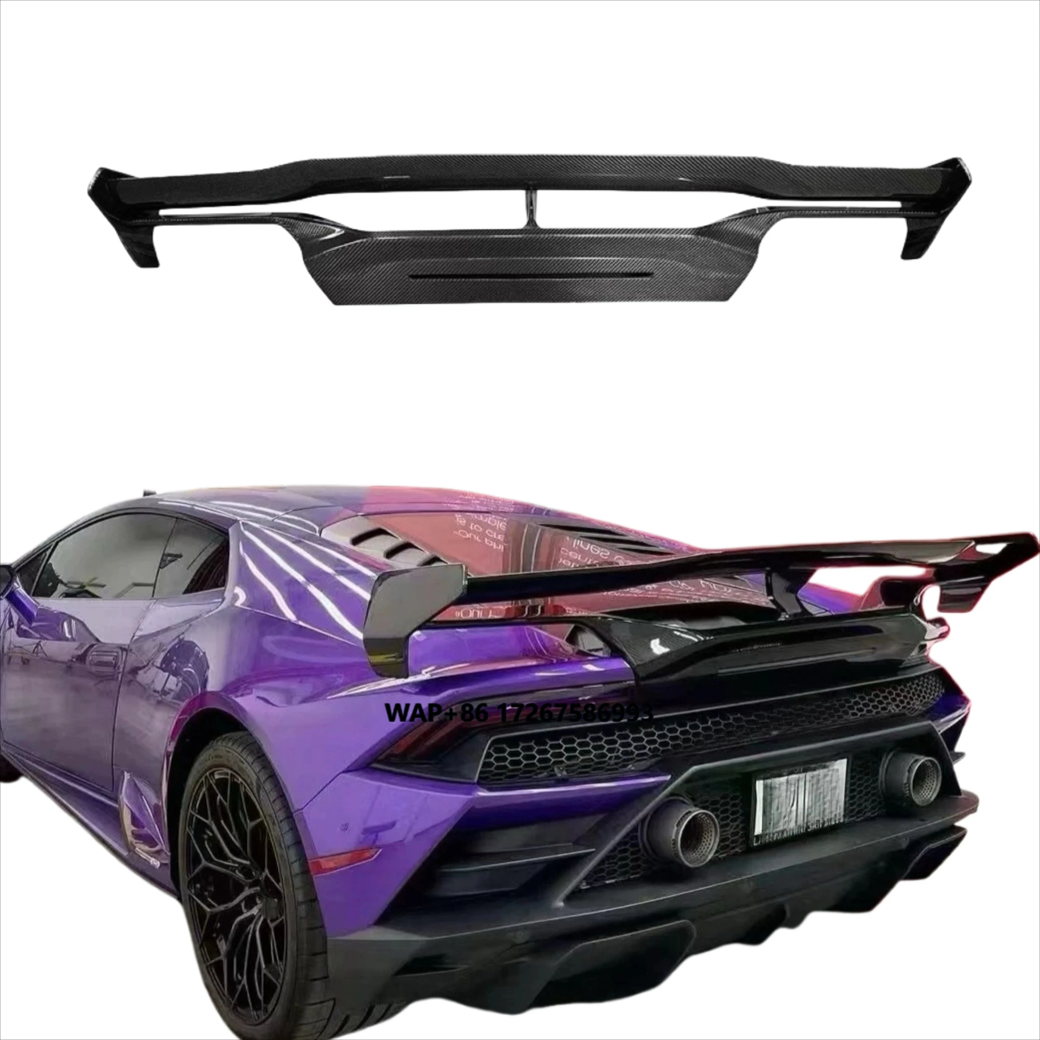 

V-Style Carbon Fiber Body Kit for LP580 LP610 EVO Rear Tail Spoiler Diffuser