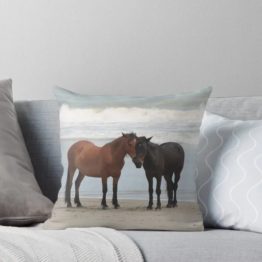 Corolla Wild Horses Throw Pillow luxury throw pillow covers Cushion Cover Set pillow