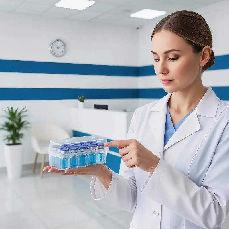 Sturdy 3ML Vial Organizer Box Perfect Peptide Storage for Lab and Research Applications