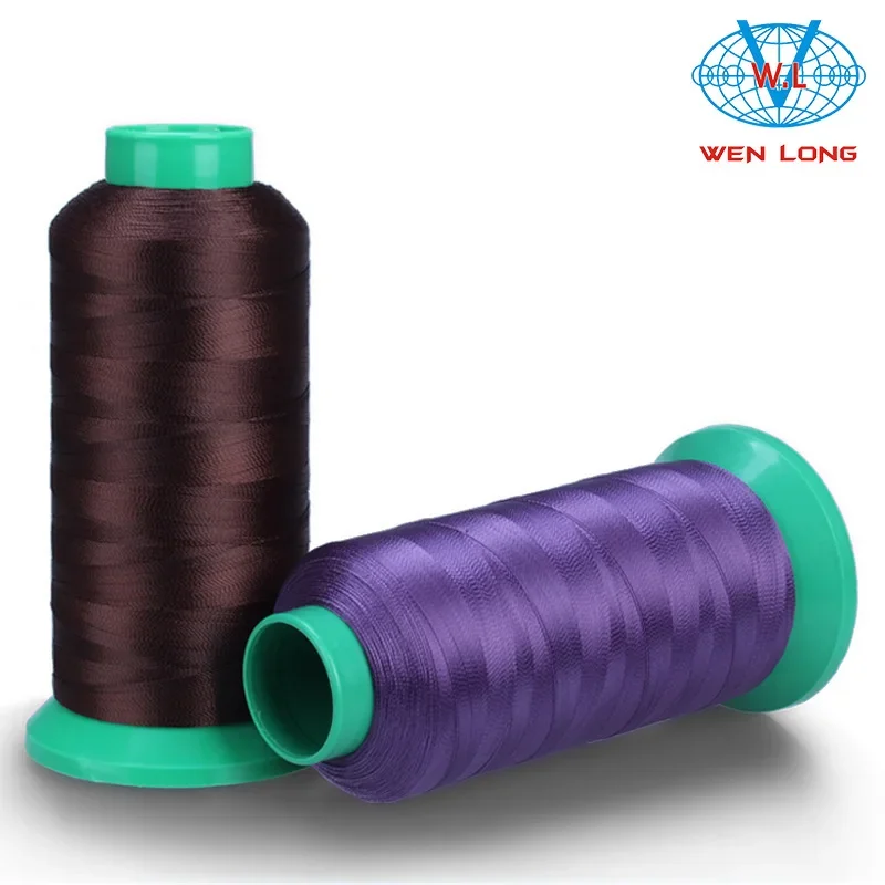عالية القوة البوليستر الموضوع 210D/2 ستراند الحذاء التمهيد خط لا عقدة لا رغوة النفط الجلود الحرير ضوء عالية السرعة ماكينة خياطة Thr