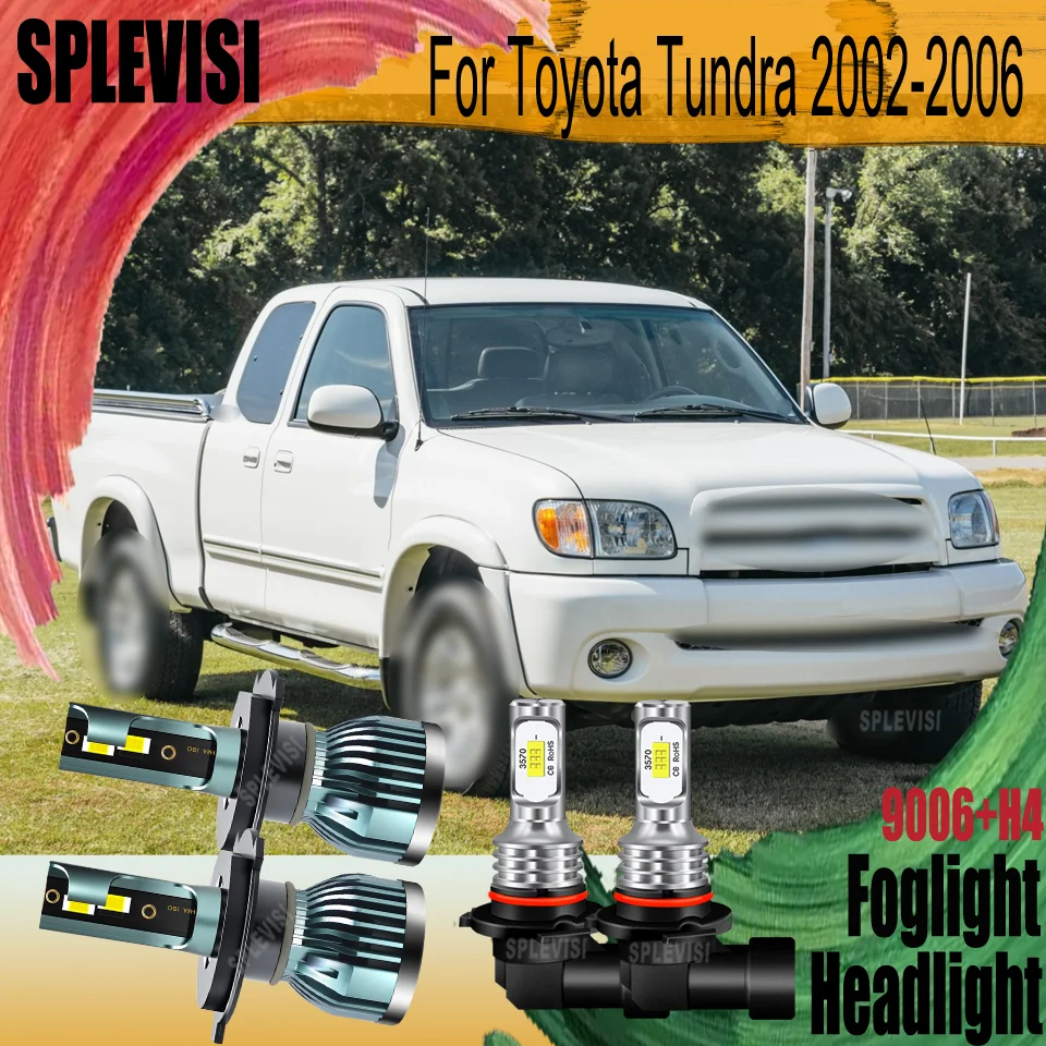 

LED Ensuring Safer Night Driving H4 9006 Headlight Fog Lifespan 60000hrs For Toyota Tundra 2000 2001 2002 2003 2004 2005 2006