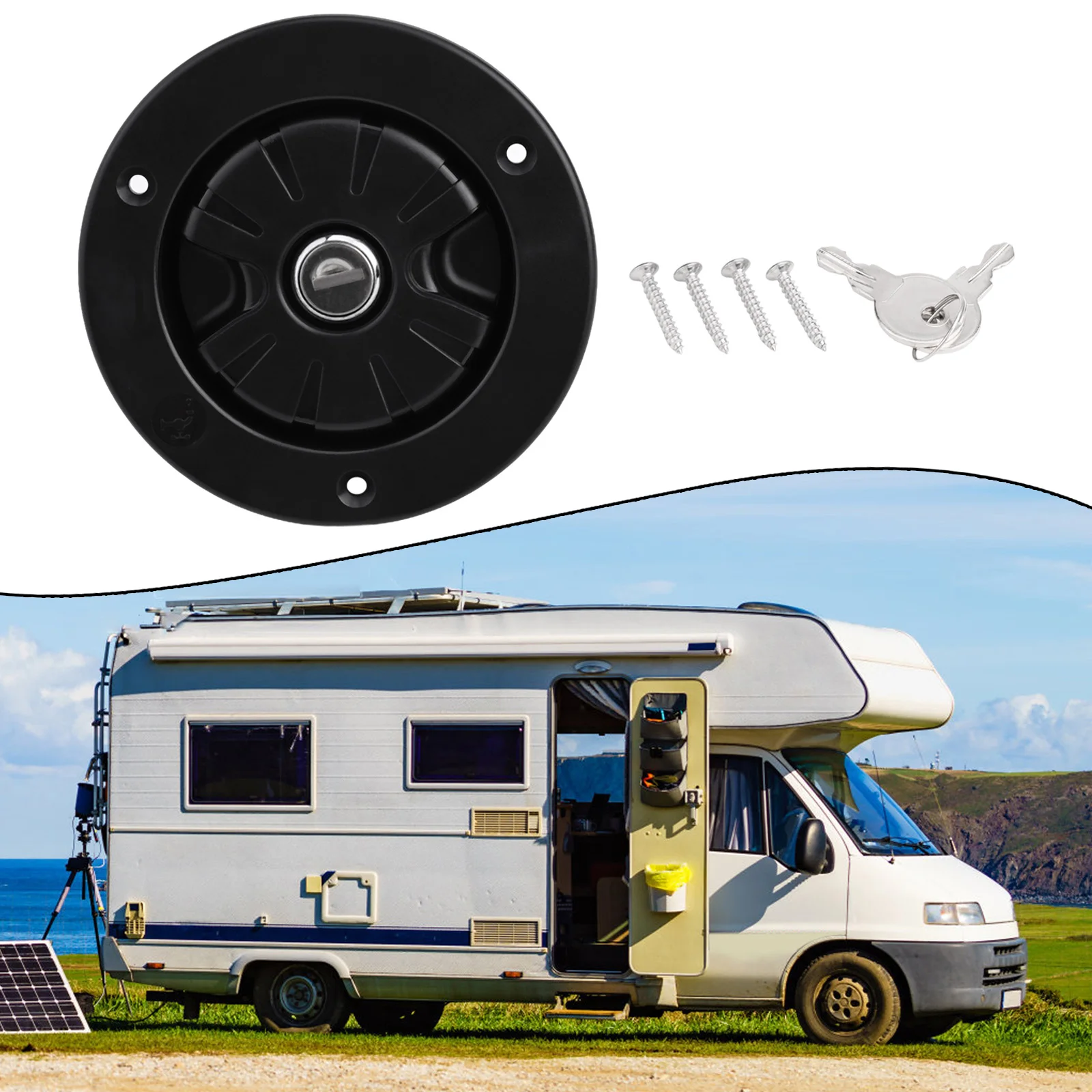 For Boat Boat Water Inlet Gravity Water Fill Hatch For Faster Fill Rate 40mm Barn Connection Bayonet Style Cap