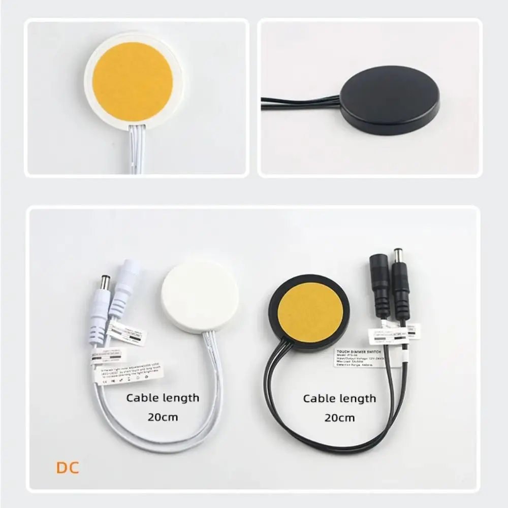 Practical DC12V 24V Smart Sensor 5A 60W Penetrable Touch Switch Wood Board LED Light Switch for Cabinet LED Light