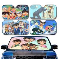 Detective Conan Cartoon Window Foils Heated Windshield Sunshade Car Front Window Visor Car Solar Protect Tools New
