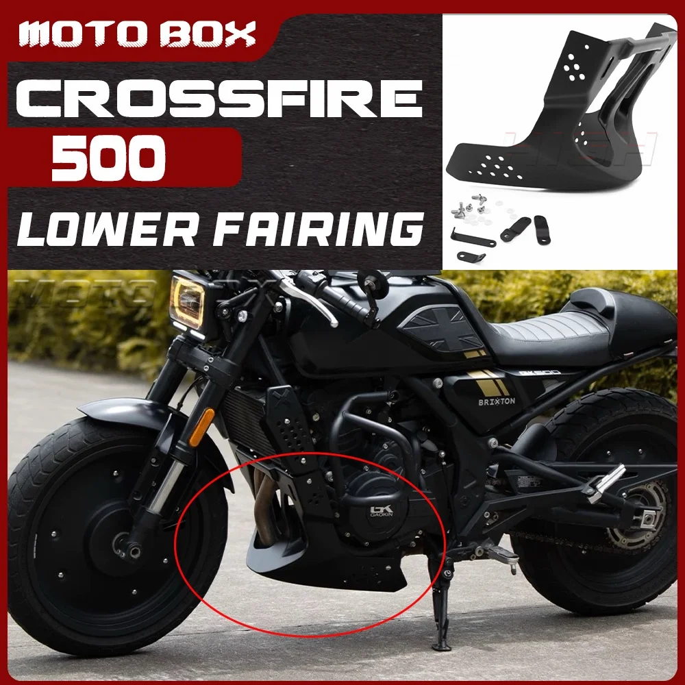 

For BRIXTON CROSSFIRE 500 modified matte black lower fairing for gk500