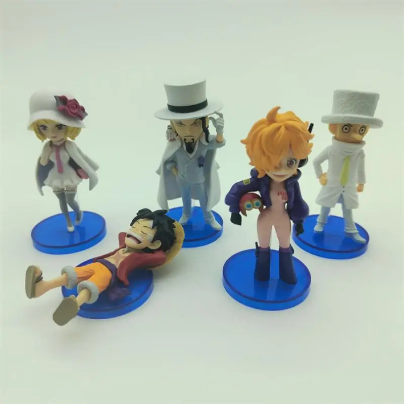 

Bandai Original WCF ONE PIECE Luffy Stussy Kaku Anime Action Figure Toys For Boys Girls Kids Children Birthday Gifts Collectible