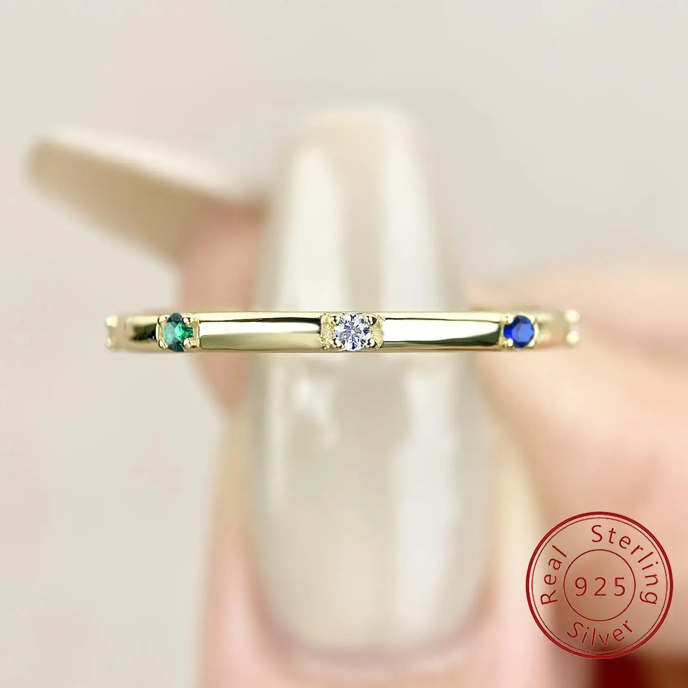 925 Sterling Silver Classic Shiny Personalized Round Zircon Ring For Women Engagement Wedding Luxury High Quality Fine Jewelry
