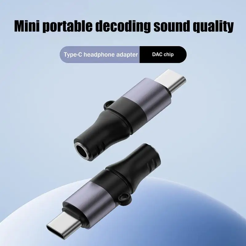 Type C To 3.5MM Jack Headphones AUX Audio Adapter For Phone15/16/17 Huawei Digital DAC Decoder Converter