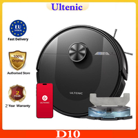 Ultenic D10 Robot Vacuum Cleaner 15Min Lidar Quick Map 4000Pa Suction 120Min Runtime Carpet Auto-Boost No-Go Zone