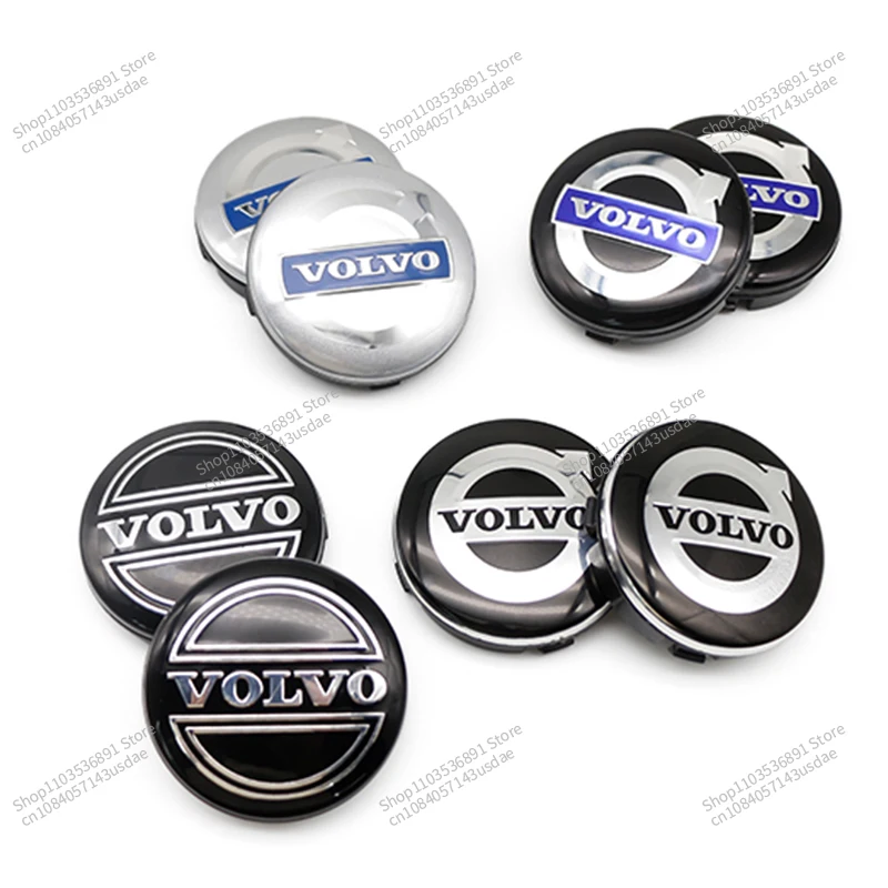 4Pcs Car Wheel Center Cover Stickers Hub Cap Auto Decoration Accessories For Volvo S40 S80L S60 S90 XC40 XC60 XC90 V40 V60 V90