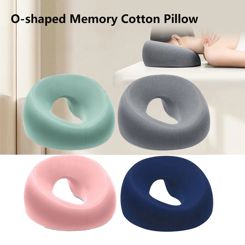 Ergonomics Lying Down Pillow Memory Foam Breathable Head Rest Support Pillow Body Massage Face Rest Pillow For Beauty Salon