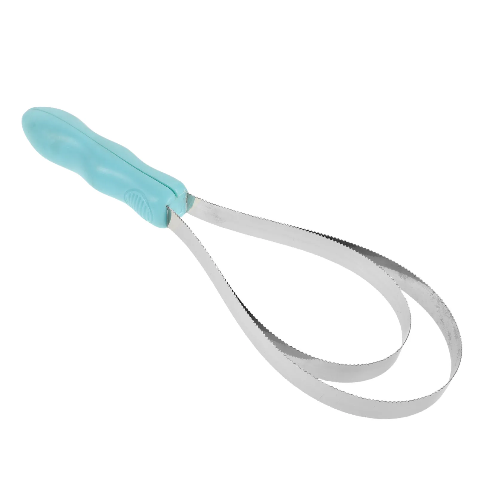 

Dual-Sided Shedding Blade Hair Brush Stainless Steel Grooming Tool for Horse Cattle Sheep Serrated Scraper for Long & Short Hair